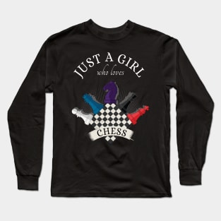 Just A Girl Who Loves Chess Long Sleeve T-Shirt